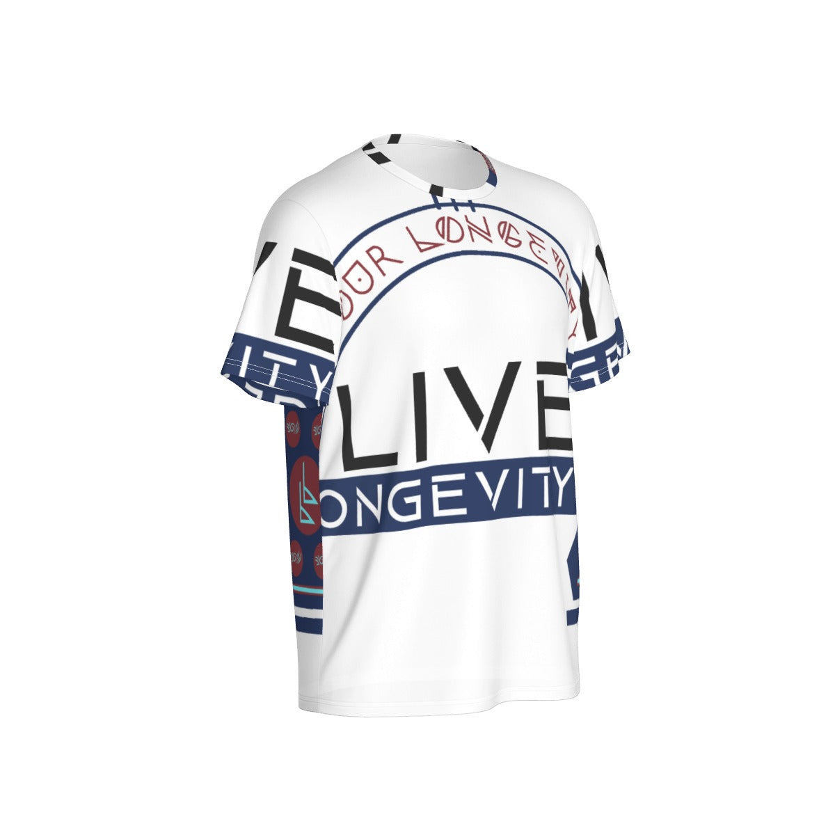All-Over Print Men's O-Neck Sports T-Shirt