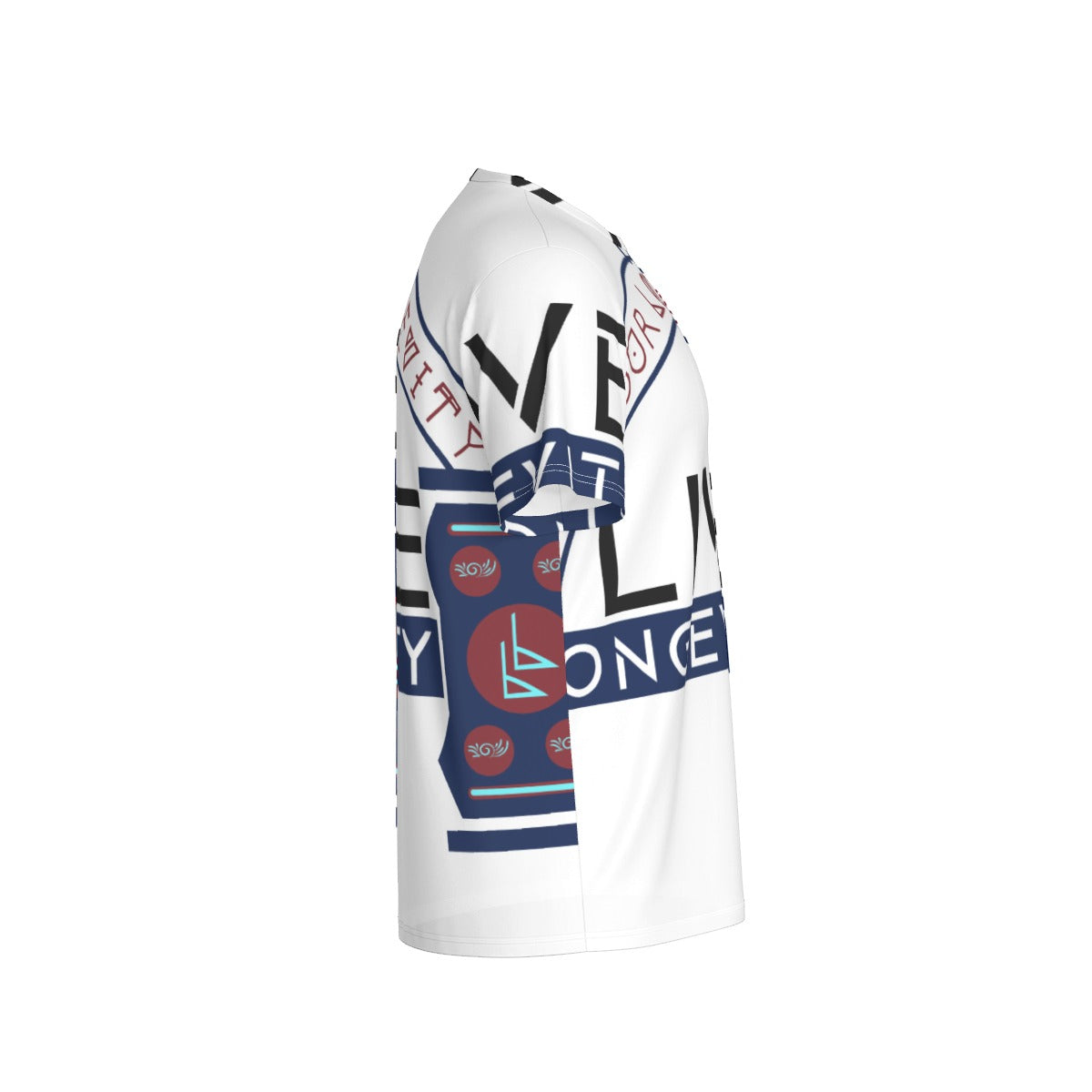 All-Over Print Men's O-Neck Sports T-Shirt