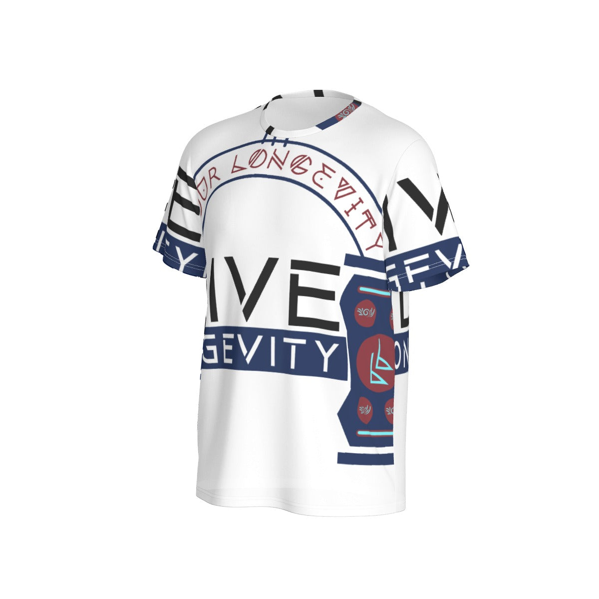 All-Over Print Men's O-Neck Sports T-Shirt