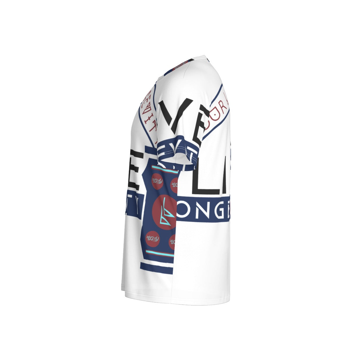 All-Over Print Men's O-Neck Sports T-Shirt